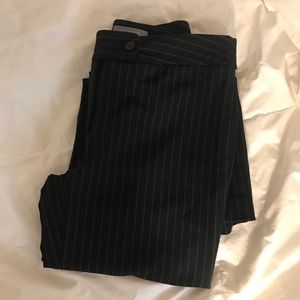 Ann Taylor Wide Leg Striped Dress Pants